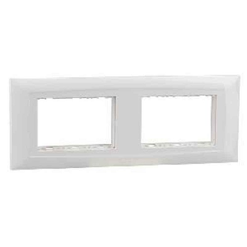 Legrand  Britzy 6 Module Plate With Base Frame , White